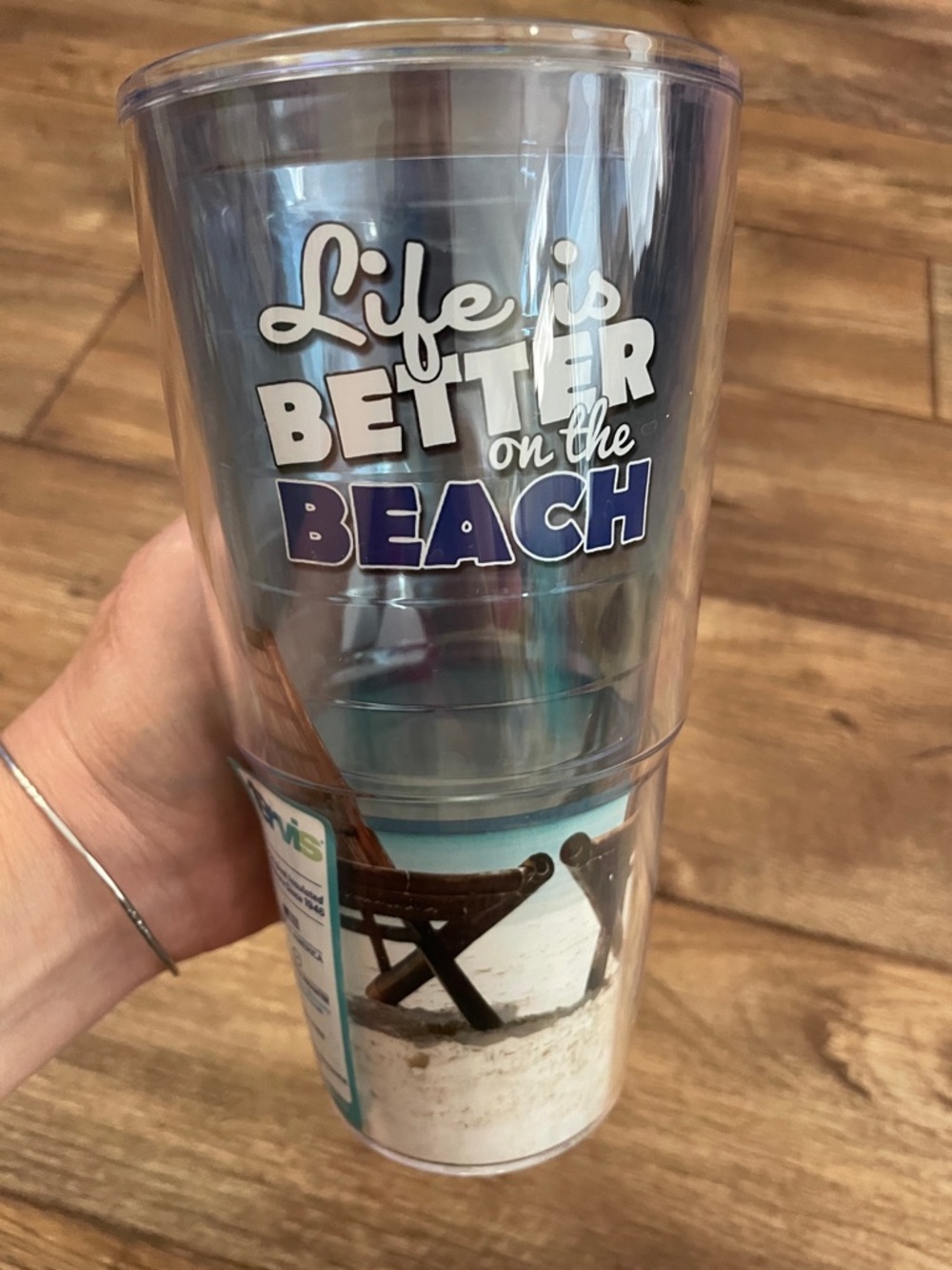 Tervis "Life is Better on the Beach" Clear 24oz Tumbler